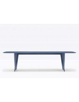 Design Esstisch Farbe blau, Tisch blau, Konferenztisch blau Länge 240-360 cm