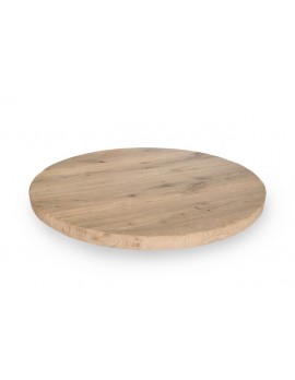 Tischplatte Eiche massiv, Tischplatte rund Eiche, Durchmesser 100 cm