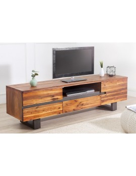 Sideboard holz Akazie,  Sideboard Massivholz, Sideboard Metall Gestell, Breite 160 cm