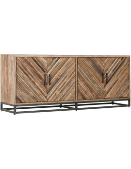 Sideboard Altholz-Metall,  Unikat Sideboard Massivholz, Anrichte  Naturholz, Breite 195 cm
