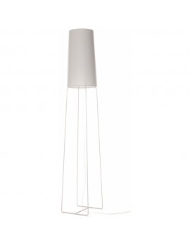 Stehleuchte grau mit Lampenschirm, Stehlampe grau mit Lampenschirm, Höhe 176 cm