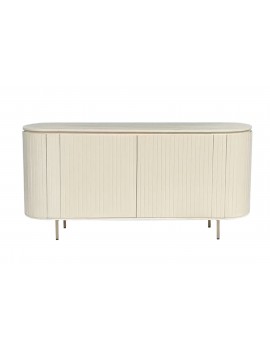 Mangoholz Sideboard Cremeweiß, Anrichte Holz, Breite 170 cm