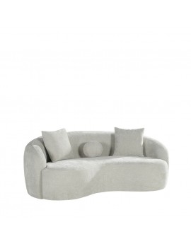 Sofa 2,5-Sitzer Sand,  Sofa halbrund,  Länge 203 cm