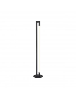 LED Stehleuchte schwarz, Industriedesign Stehlampe schwarz Metall