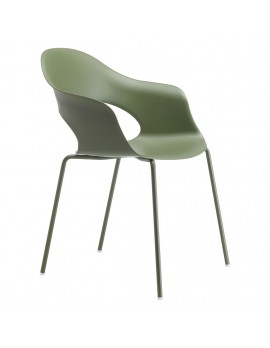 Gartenstuhl grün, Stuhl grün stapelbar, Stuhl mit Armlehne