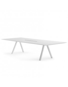 Tisch weiß , Esstisch weiß, Konferenztisch weiß,  Länge 300 cm