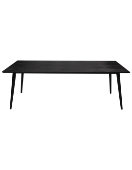 Tisch schwarz, Esstisch schwarz, Breite 220 cm