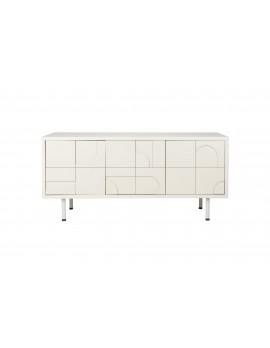 Sideboard weiß, Kommode weiß modern, TV Schrank, Breite 120 cm
