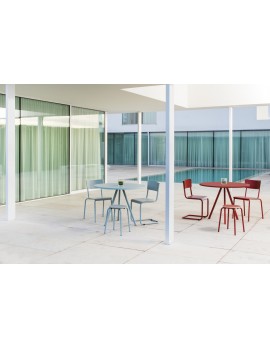 Tisch rund blau , Schultisch blau rund, Tisch blau rund, Durchmesser 100 cm