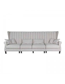 Bank-Sofa in fünf Farben, Sitzbank Landhaus, Couch 4 Sitzer, Breite 328 cm 
