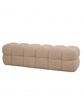 Sitzbank beige, Bettbank beige, Breite 160 cm