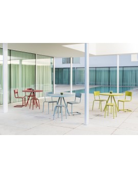 Esstisch blau rund, Tisch rund blau , Schultisch in drei Farben, Durchmesser 70 cm