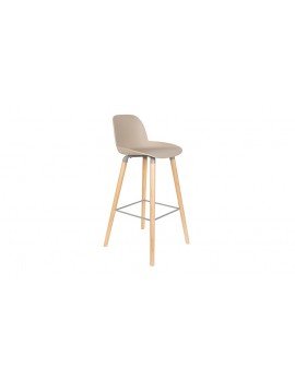 Barstuhl taupe, Barstuhl taupe, Barhocker taupe, Sitzhöhe 75 cm