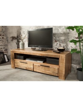 Sideboard Mango,  Sideboard Massivholz, Sideboard Metall Gestell, Breite 130 cm
