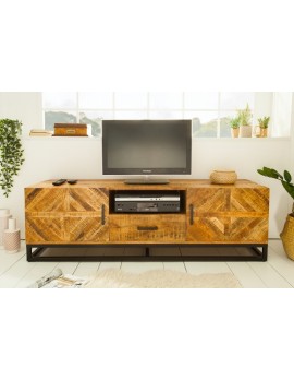 Sideboard Mango,  Sideboard Massivholz, Sideboard Metall Gestell, Breite 160 cm