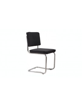 Moderner Stuhl schwarz Ribcord Retro