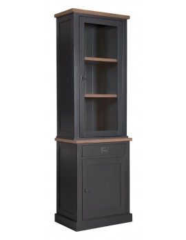 Vitrine Eiche, Schrank Eiche , Kommode Eiche, Wohnzimmerschrank Eiche Landhausstil, Breite 70cm