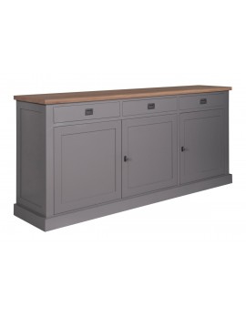 Anrichte Eiche, Schrank Eiche, Kommode Eiche, Wohnzimmerschrank Eiche Landhausstil, Breite 200cm