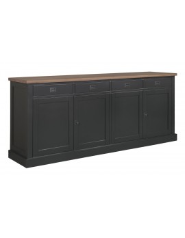 Anrichte Eiche, Schrank Eiche, Kommode Eiche, Wohnzimmerschrank Eiche Landhausstil, Breite 220cm
