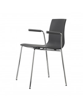 Stuhl anthrazit mit Armlehne,Konferenzstuhl für Objekteinrichtung