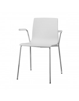 Stuhl weiß mit Armlehne,Konferenzstuhl für Objekteinrichtung
