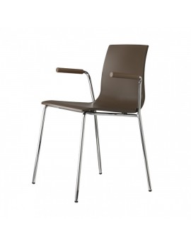 Stuhl braun mit Armlehne,Konferenzstuhl für Objekteinrichtung