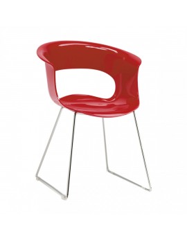 4 x Stuhle rot, Stuhl MISS B  ANTISHOCK  SCAB, Konferenzstuhle rot für Objekteinrichtung