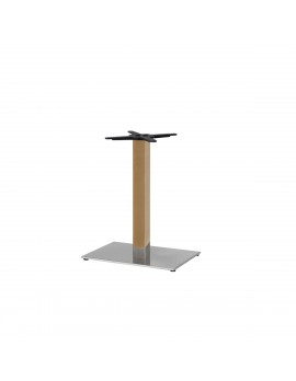 Tischgestell rechteckiger Fuß Silber-Wood