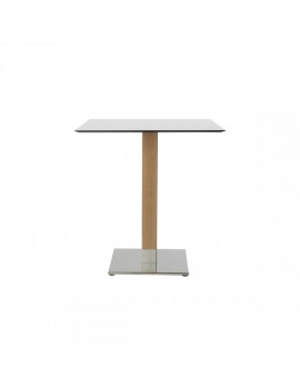 Tischgestell Silber-Wood satiniert