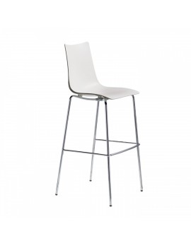 Barstuhl, weiß, Barstuhl stapelbar, Sitzhöhe 65 cm