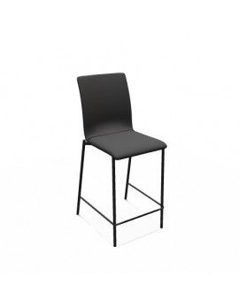 Barstuhl schwarz stapelbar, Barstuhl gepolstert  in verschiedenen  Farben, Sitzhöhe 65 cm 
