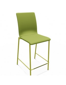 Barstuhl grün stapelbar, Barstuhl gepolstert grün, Sitzhöhe 66 cm 
