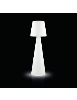 Stehleuchte aus Kunststoff, Outdoor Stehlampe mit Lampenschirm in verschiedenen Farben, Höhe 200 cm 