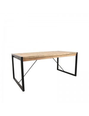 Tisch massiv Holz, Esstisch Pinienholz, 220x95x77 cm